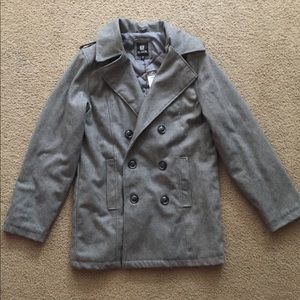 NWT Gray peacoat